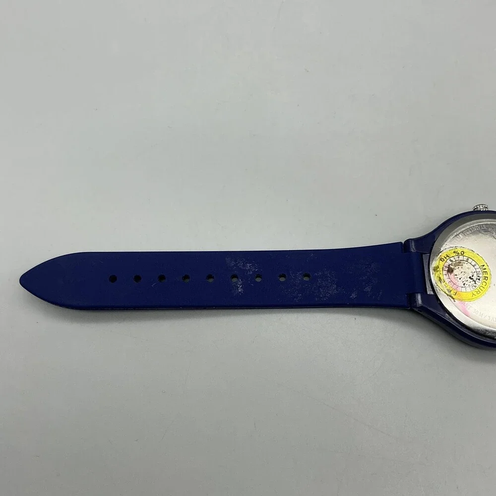 Juicy Couture Womens Watch 38mm Blue Pink Dial Navy New Battery